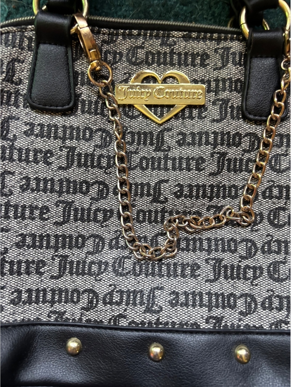 Juicy couture black and grey chain bag - Picture 2 of 5